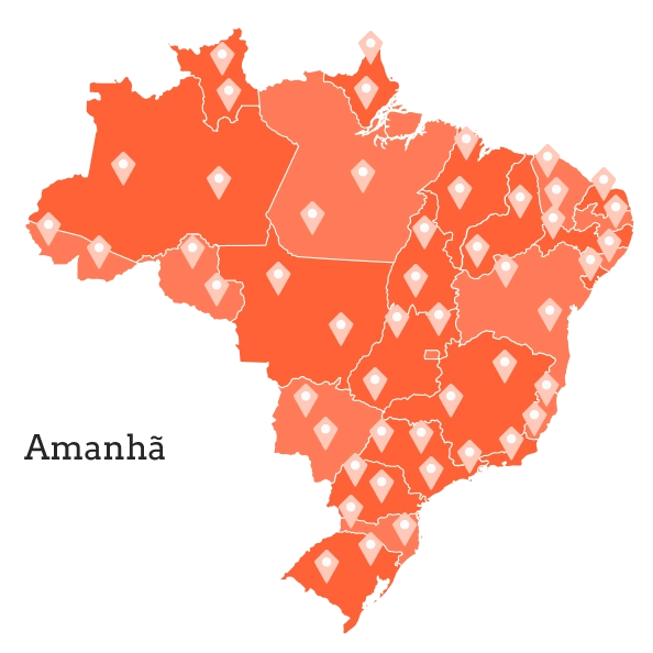 mapa amanhã