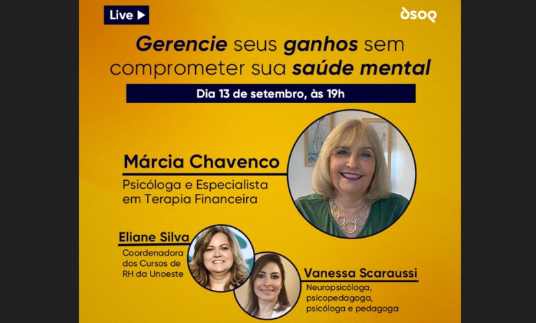 Live – Gerencie seus ganhos sem comprometer sua saúde mental